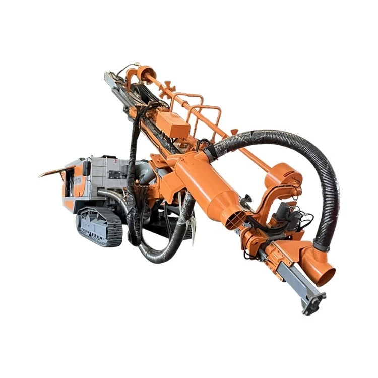 Integrated down-the-hole open pit drilling rig machine
