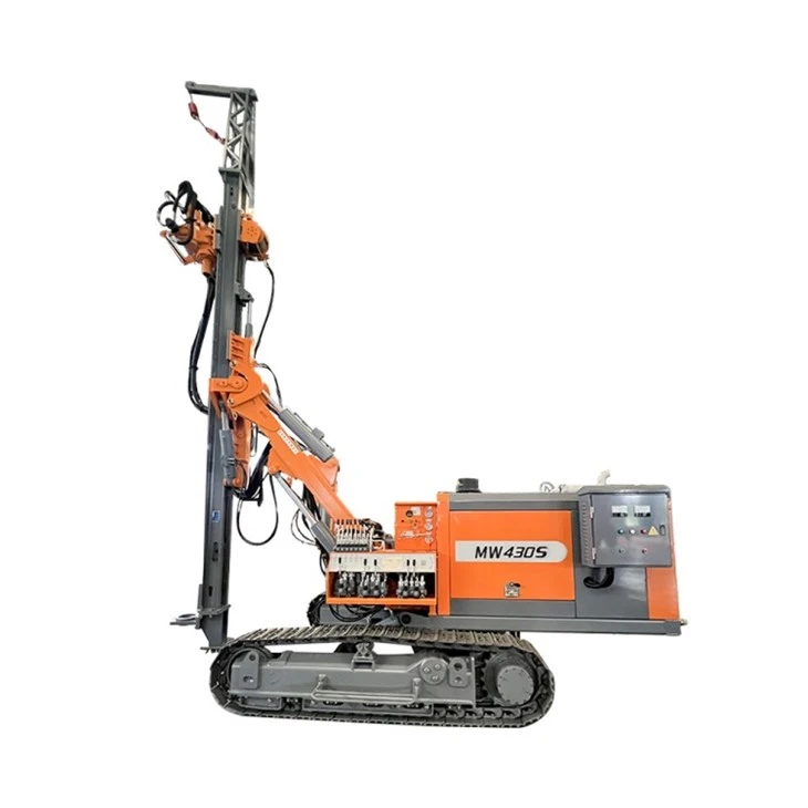 Separated diesel-electric dual-power anchor drilling rig
